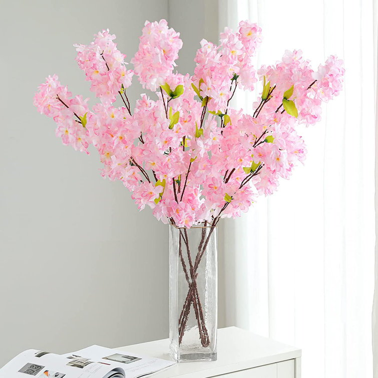 Primrue Silk Cherry Blossom Stems, Bushes, And Sprays Arrangement Wayfair
